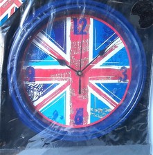 WALL CLOCK * UNION JACK  by DUNHELM 30 cm diameter - in original packaging