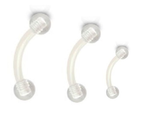Acrylic clear flexible barbell - acrylic,