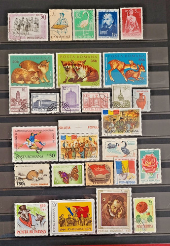 Romania lot of stamps - -,