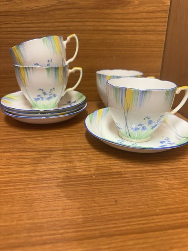 Art deco tea cup - art, saucer