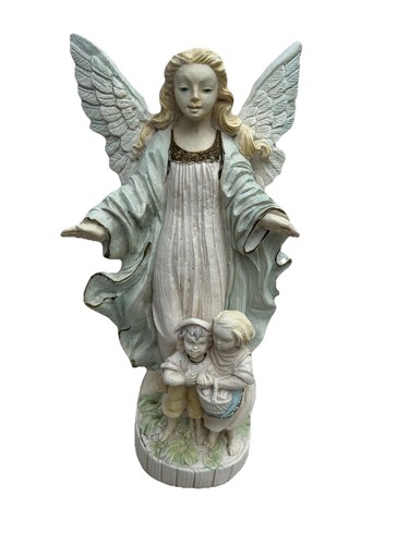 Guardian angel children statue - guardian,
