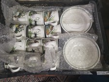 Portmeirion Birds Of Britain Coffee Cups And Saucers. 12 Sets