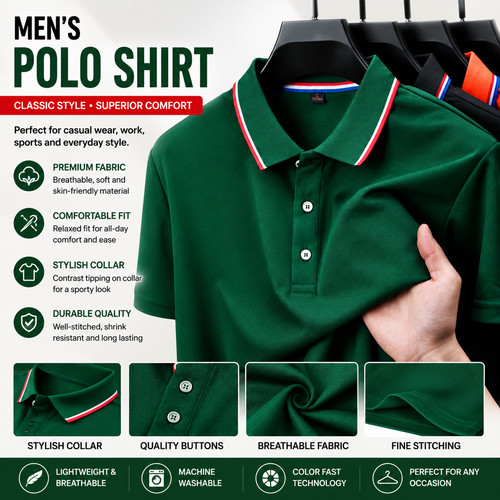 Men polo shirt - men's, casual