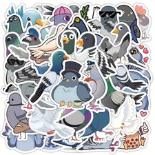 10 X Pigeon Stickers | Birds |