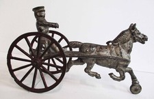Vintage Cast Iron Horse Drawn