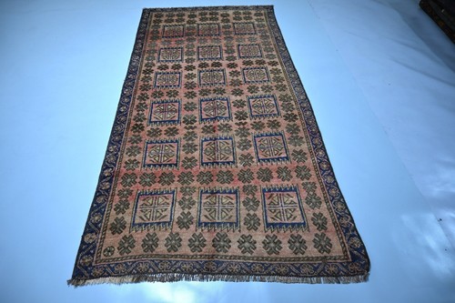 3x7 afghan baluchi rug - 3x7, hand
