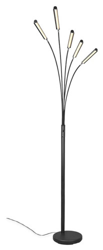 Floor light black reed led - floor,