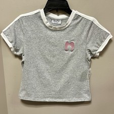 Jolie & Joy Sz L Gray T Shirt