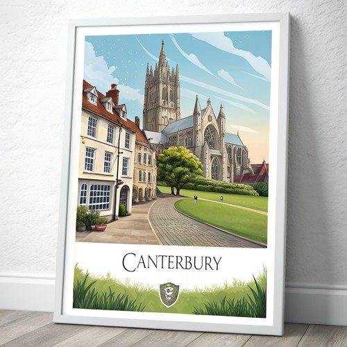 Canterbury cathedral vintage - cathedral,