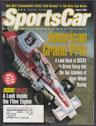 Scca sports car - scca, american