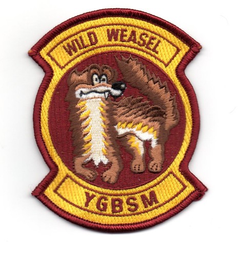 Usaf wild weasel ygbsm patch - weasel,