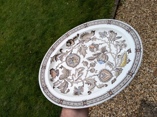 Ironstone ridgway platter - ironstone,