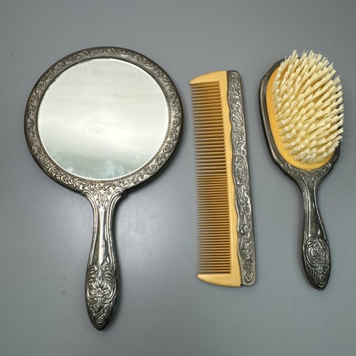 Vintage silver plate - plate, mirror