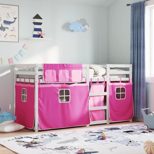 Solid pine bunk - solid, pink