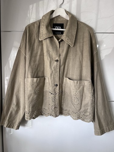 Zara khaki cotton - zara,