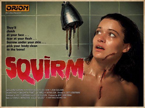 Squirm 1980 quad poster - squirm,