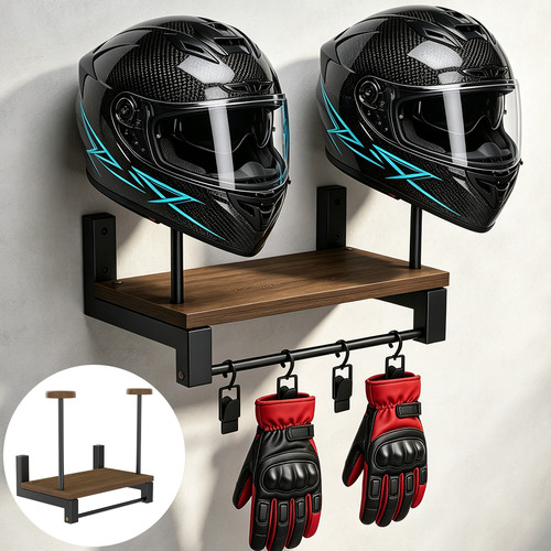 Motorcycle helmet holder - motorcycle,