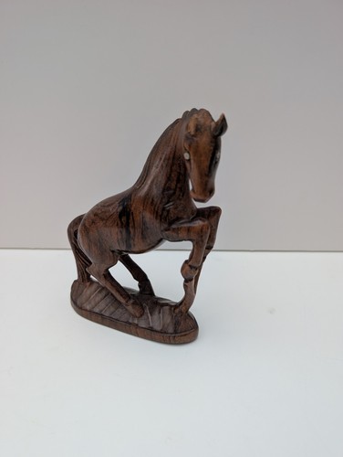 Hand carved wooden - carved, horse