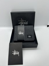 Stussy Black Striped Wallet