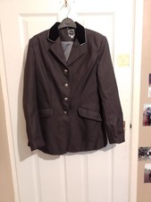 Dark Grey Show Jacket Dressage Showjumping Horse Riding Size C32