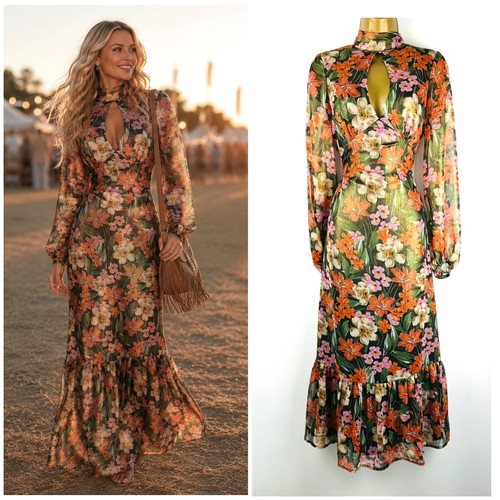 Oasis floral maxi dress size - oasis,