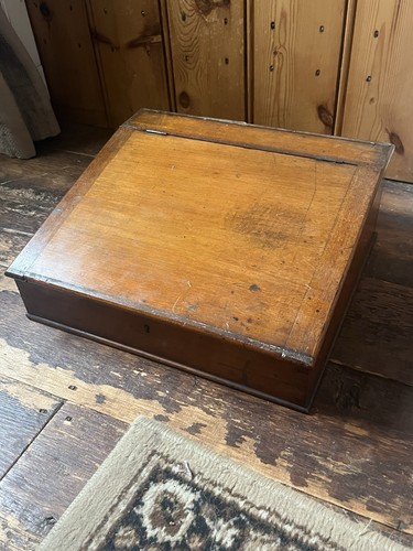 Antique wooden slope top - antique, slope-top