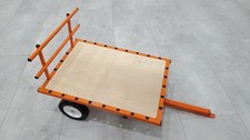Orange Pedal Tractor Flat Cart