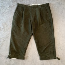 Hoggs Of Fife Breeks Mens W40 Green Hunting Shooting Plus Fours Moleskin Country