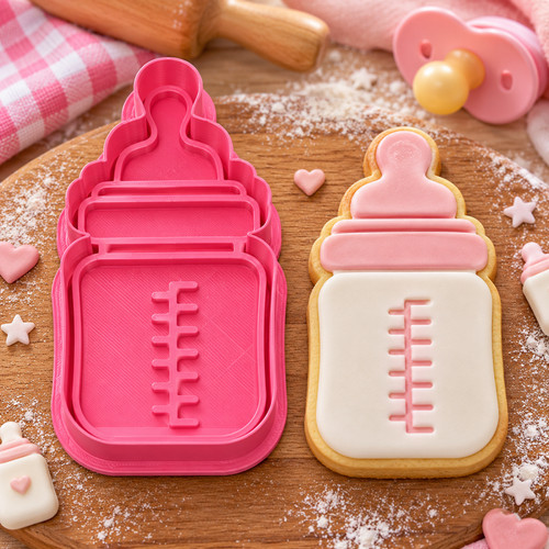 Baby bottle cookie cutter - bottle,