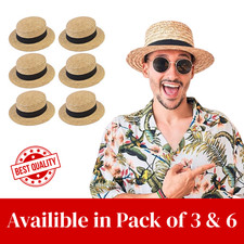 Straw boater hats 1920s - boater,