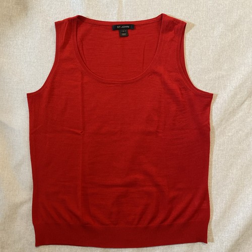 John red wool blend - red, knit