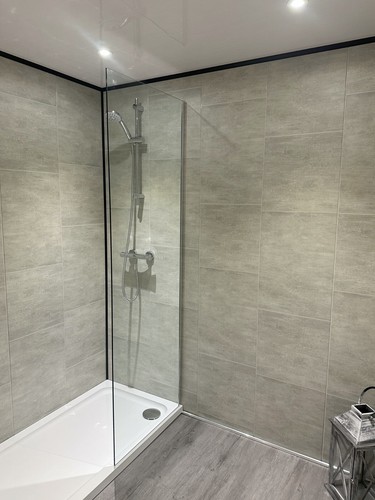 Multi grey large tile - tile, effect