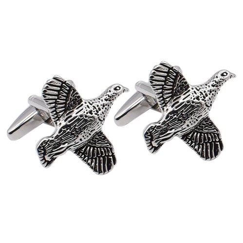 Grouse bird cufflinks - grouse,