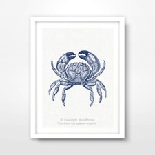 CRAB ILLUSTRATION SEASIDE