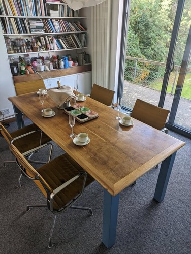 Solid oak dining table - solid,