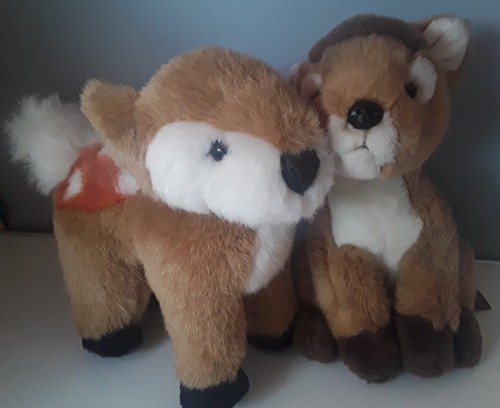 Deer plush two - realistic, baby