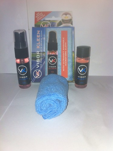 Visor cleaner for motorbike - cleaner,