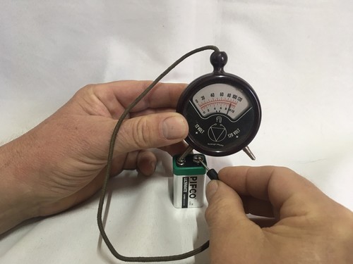 Vintage bakelite volt meter - bakelite,