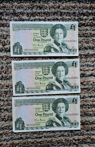 Jersey one pound notes - jersey,
