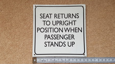 Seat returns upright when - seat,