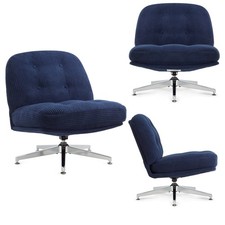 Wide Swivel Fabric Sofa