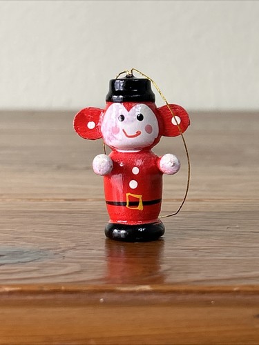 Mini wooden monkey christmas - mini,