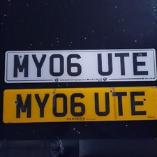 CAR REG PICKUP PERSONLISED Reg UTE or PICKUP TRUCK MY06UTE