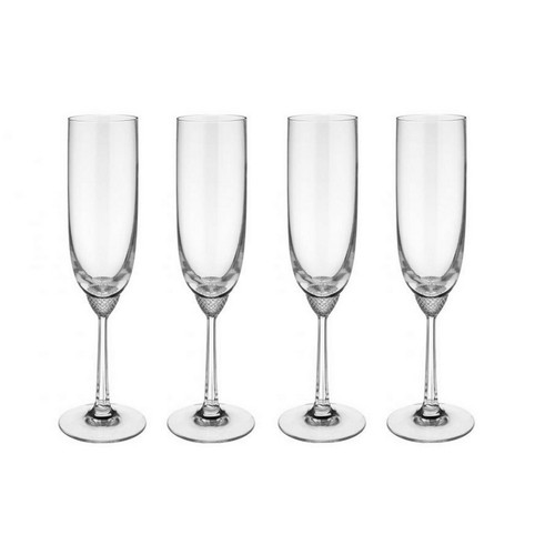 Crystal glass champagne flute - champagne,