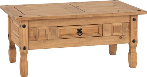 Distressed waxed solid pine - distressed,