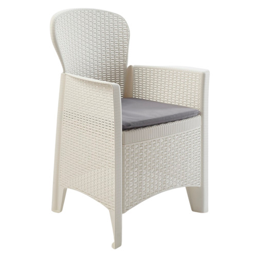Rattan effect armchair - armchair, with