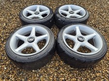 Genuine A-Tech Schneider 17" Alloy wheels 4x114.3 & 5x114.3 JDM Rare S13 S14 R32