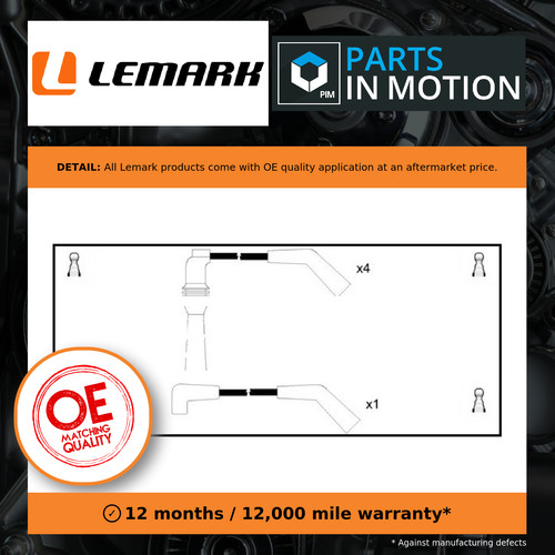 Leads ignition cables set - leads,