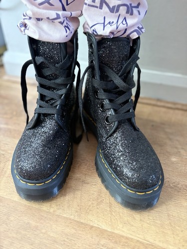 Martens molly black sparkly - molly,