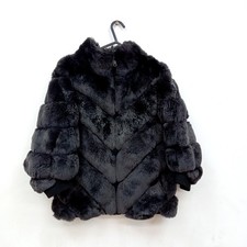 Preowned Grey Real Rabbit Fur